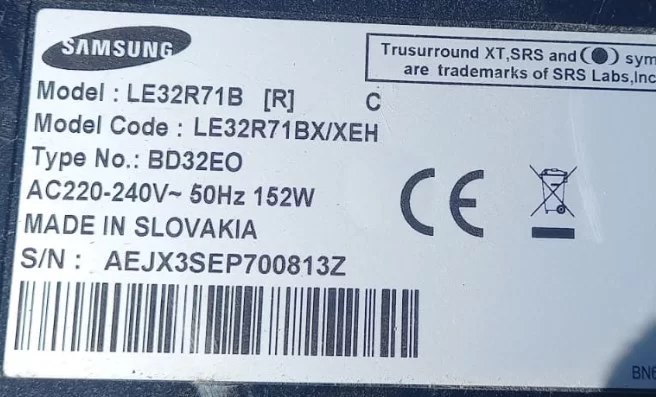 G1340401 Samsung Le32r71bx Hoparlör 