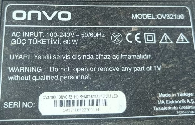 Tp.Ms3663s.Pb805, Onvo Ov32100 Anakart