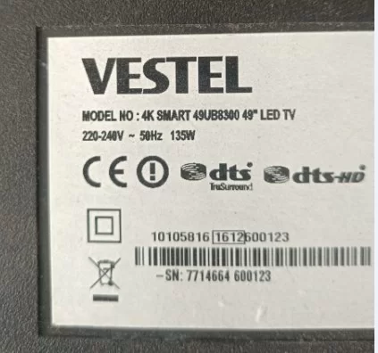 17ld166, Vestel 49ub8300 Kumanda Gözü Ir Sensör