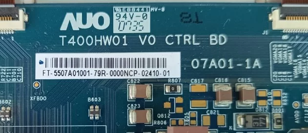 T400hw01 V0 Ctrl Bd, 07a01-1a, Samsung Le40m87bd Tcon Board