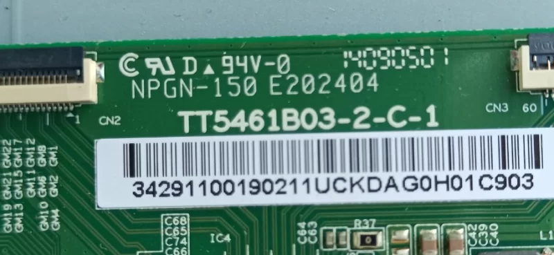 Npgn-150 E202404, Tt5461b03-2-C-1, Sunny Sn055dldmt031-Dstcf T-Con, Dıgıtal Board