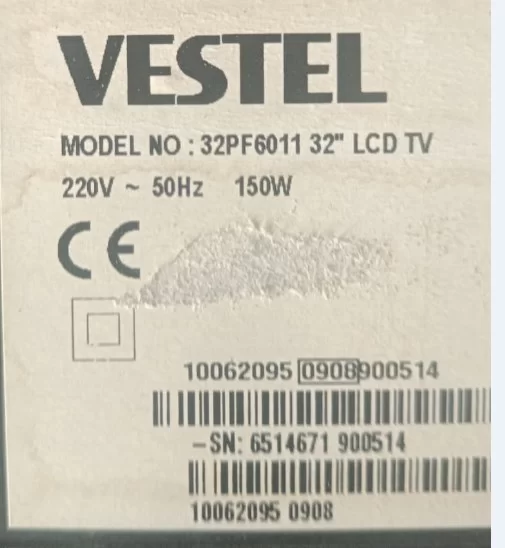 20445456, 26517399, 17Pw26-4, Vestel 32pf6011 Besleme