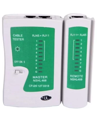 Network Tester Rj11 Rj45 LEDLİ Tester Cihazı Cat5 Cat6 Kontrol Cihazı