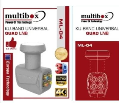 MULTİBOX UNİVERSAL FULL HD 4K QUAD DÖRTLÜ LNB