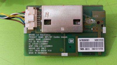 LG 65UB950V  EAT62093301 , LGSBW41 , LG LED TV WIFI MODULE , Wifi Modül