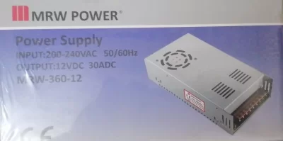 MERVESAN  Mrw-360-12 360w 12v 30a Metal Kasa Adaptör 12 V 30 AH