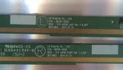 6870S-1932C, 6870S-1933C, V15 43FHD SAĞ SOL PANEL PCB-GOF