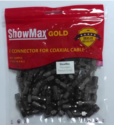 Showmax Gold Premıum Contalı Black F Konnektör 100 adet