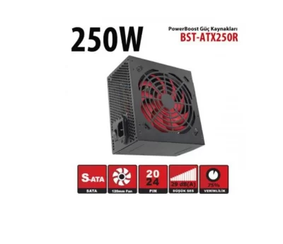 POWERBOOST 250W BST-ATX250R 12CM FANLI POWER SUPPLY